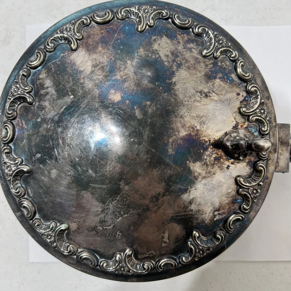 Alpacca Mexico Silver Plate Silent Butler Ornate‎ Original Alt Heidelberg